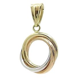 Foto de 28-201201T - COLGANTE TRES AROS TRICOLOR 13MM 18K