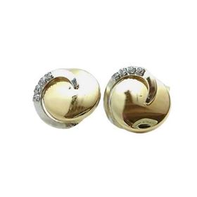 Foto de 05-2679 - PENDIENTES BICOLOR CIRCONITA 8MM 18K