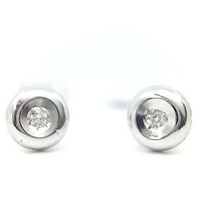 Foto de 10-539-006 - PENDIENTES 'NETO' BRILLANTE 0.020 KT. 5MM O.B. 18KT