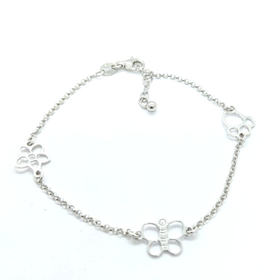Foto de 20-16 - PULSERA PLATA TRES MOTIVOS 9MM 17CM (2CM ALARGADOR)