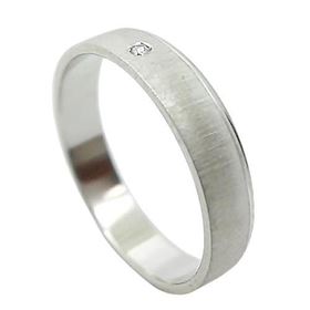 Foto de 10-351-086-21 - ALIANZA BRILLANTE MATE-BRILLO 4.5MM O.B. 18K