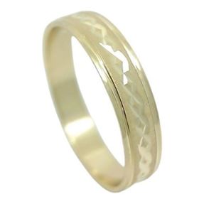 Foto de 10-351-1097-16 - ALIANZA FACETADA 4MM 18K