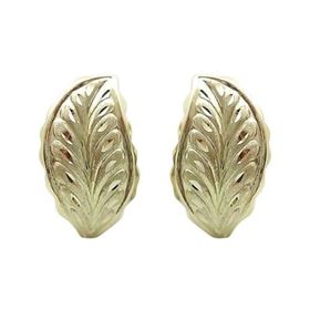 Foto de 61-30007 - PENDIENTES HOJA CATALÁN 16X9MM 18K