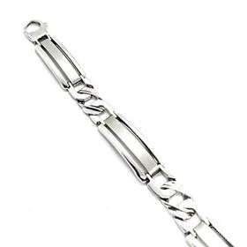 Foto de 10-120-197AG - PULSERA PLATA CABALLERO 8MM M-B 21CM