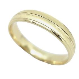Foto de 10-351-1041-18 - ALIANZA BANDAS MATE 4MM CONFORT 18K