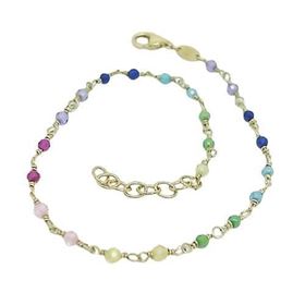 Foto de 10-447-1313 - PULSERA PIEDRAS COLOR 2MMX18.5CM 18K