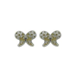 Foto de 51-1445108 - PENDIENTES MARIPOSA BICOLOR 4MM 18K