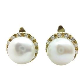 Foto de 40-5729 - PENDIENTES PERLA CIRCONITA 12MM CATALÁN 18K