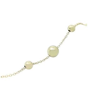 Foto de 04-571 - PULSERA BOLAS 6-4MM 18CM (ALARGADOR 3CM) (2,36gr) 18K