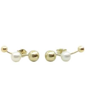 Foto de 71-6771P - PENDIENTES BOLAS-PERLA 16MM 18K