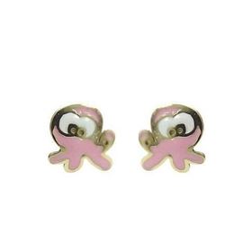 Foto de 41-347061 - PENDIENTES PULPO ESMALTE 5MM 18K