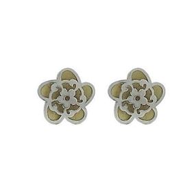 Foto de 51-1445208 - PENDIENTES FLOR BICOLOR 5MM 18K