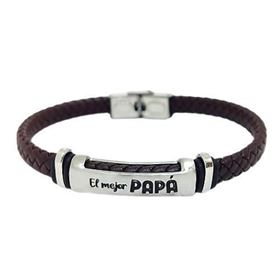Foto de 18-AC210999P - PULSERA ACERO "EL MEJOR PAPÁ DEL MUNDO" 10MM