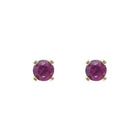 Foto de 05-1055R - PENDIENTES PIEDRA RUBÍ 2.5MM 18K
