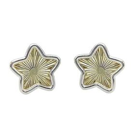 Foto de 51-1645206 - PENDIENTES ESTRELLA BICOLOR LAPIDADOS 8MM 18K
