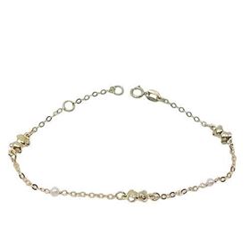 Foto de 10-00-4209 - PULSERA OSOS-PERLAS 5-3MM 18CM (ANILLA A 2CM) (1,75gr) 18K