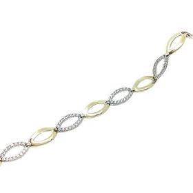 Foto de 28-200024 - PULSERA BICOLOR CIRCONITA 5MM 19CM (5,00gr) 18K