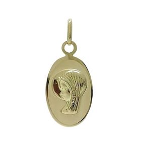Foto de 10-152-302 - MEDALLA VIRGEN NIÑA 17X11MM 18K