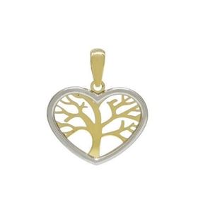 Foto de 51-15877 - COLGANTE CORAZÓN-ÁRBOL DE LA VIDA 15X18MM 18K