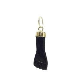 Foto de 05-1458N - COLGANTE PUÑO NEGRO GRANDE 16X6MM 18K