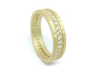 Foto de 10-807-020D - *OFERTA* SORTIJA PLATA CIRCONITA DORADA 5MM