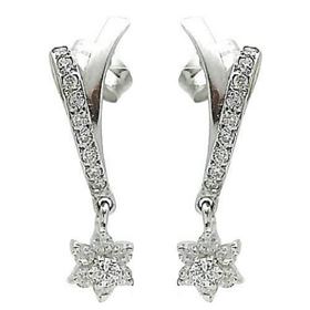 Foto de 71-2584P - PENDIENTES CIRCONITA 24MM PRESIÓN O.B. 18K
