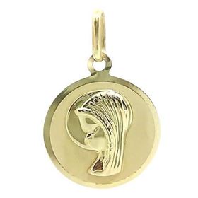 Foto de 10-152-182 - MEDALLA VIRGEN NIÑA 14MM 18K
