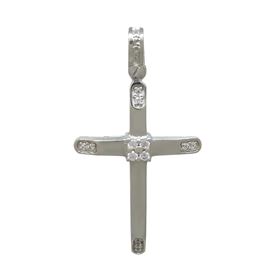 Foto de 00-1518B - CRUZ "NETO" 12 BRILLANTES 28X20MM O.B. 18K