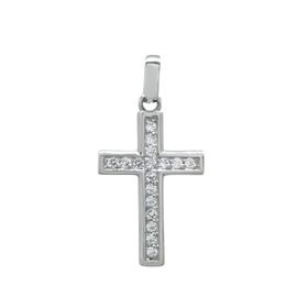 Foto de 13-7578B - CRUZ CIRCONITA GARRAS 16X11MM O.B. 18K