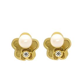 Foto de 51-1445708 - PENDIENTES FLOR PERLA CIRCONITA 6MM 18K