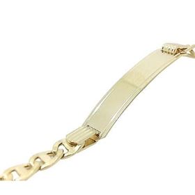 Foto de 04-287 - PULSERA PLACA FORZADA 5MM (PLACA 7.5X32MM) 21CM (8,70gr) 18K