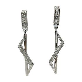 Foto de 71-1646B - PENDIENTES CIRCONITA 32MM PRESIÓN O.B. 18K