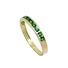 Foto de 40-1031SE - SORTIJA ESMERALDA CARRIL 3MM 18K