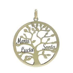 Foto de 55-105 - COLGANTE ÁRBOL DE LA VIDA PERSONALIZADO 25MM 18K