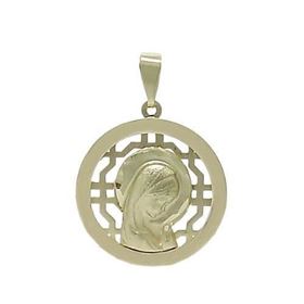 Foto de 10-00-7814 - MEDALLA VIRGEN NIÑA CALADA 18MM 18K