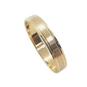 Foto de 10-351-1105-23 - ALIANZA MATE Y BRILLO 4MM 18K