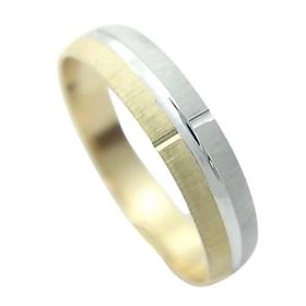 Foto de 10-351-245-24-A - ALIANZA BICOLOR 4MM INTERIOR PLANO 18K