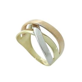Foto de 28-506920TS - SORTIJA NUDO TRICOLOR 10MM 18K