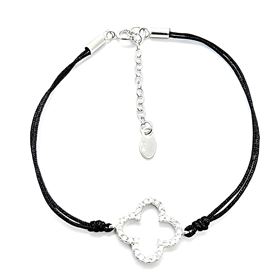 Foto de 25-0033 - PULSERA PLATA TRÉBOL-CIRCONITA 19MM 17CM+3.5CM