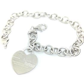 Foto de 20-150 - PULSERA PLATA CORAZÓN 16MM 19CM