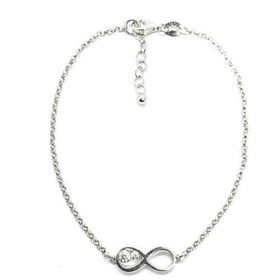 Foto de 20-18 - PULSERA PLATA INFINITO CIRCONITA 14MM 19CM ALARGADOR 2.5CM.