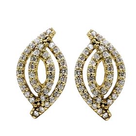 Foto de 40-6499 - PENDIENTES CIRCONITA CATALÁN 14X8MM 18K