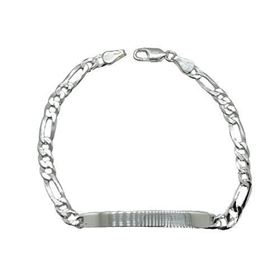 Foto de 20-GSBC31150 - PULSERA PLATA PLACA 35X5.5MM 3X1 5MM 18.5CM