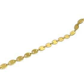 Foto de 18-AG115514D - TOBILLERA PLATA CHAPADA 21CM (ALARGADOR 5CM)