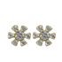 Foto de 40-7403 - PENDIENTES FLOR CIRCONITA 8.5MM 18K