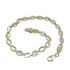 Foto de 44-007 - PULSERA BICOLOR LAPIDADA 4MM 18CM (3,34gr) 18K