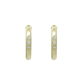 Foto de 71-11657 - PENDIENTES ARO CIRCONITA 2X12MM 18K