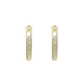 Foto de 71-11657 - PENDIENTES ARO CIRCONITA 2X12MM 18K