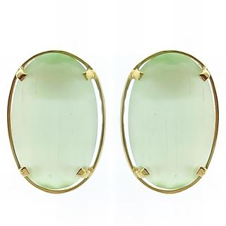 Foto de 71-4496PV - PENDIENTES PIEDRA VERDE 17X12MM