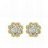 Foto de 51-928105 - PENDIENTES FLOR CRYSTALLATO 6.5MM 18K